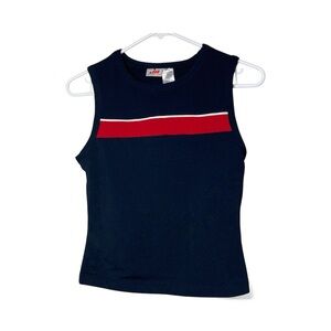 Moret Ultra Navy Red Stripe Athletic Tank Top Women’s Medium